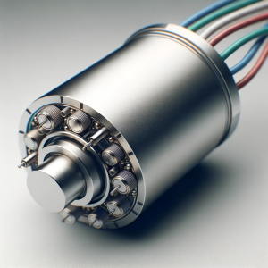 
Photo-of-a-piezoelectric-ultrasonic-transducer-showcasing-its-cylindrical-shape-with-metal-casing.-Wires-are-attached-at-the-end-indicating-its-conn.